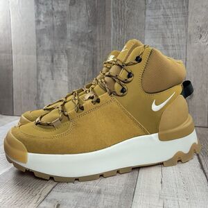 Nike City Classic Boots Women's 8.5 Mid Top Leather Sneakers Wheat DQ5601-710